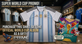 ARGENTINA SPECIAL EDITION JERSEY - OFFICIAL WORLS CUP + ALBUM FOR FREE